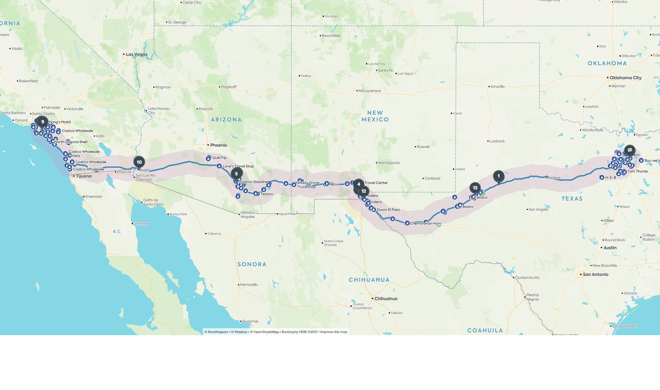 Roadmap of Christmas 2022 trip